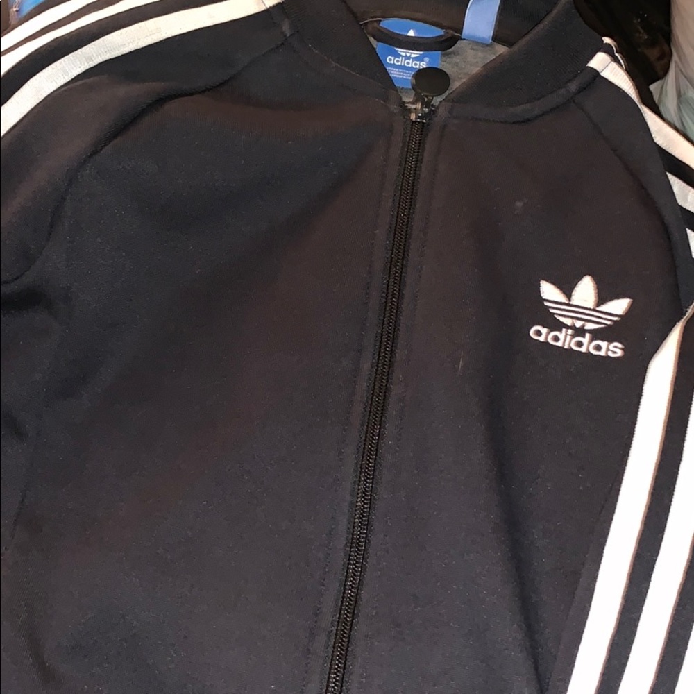 Adidas Track Jacket - black and white